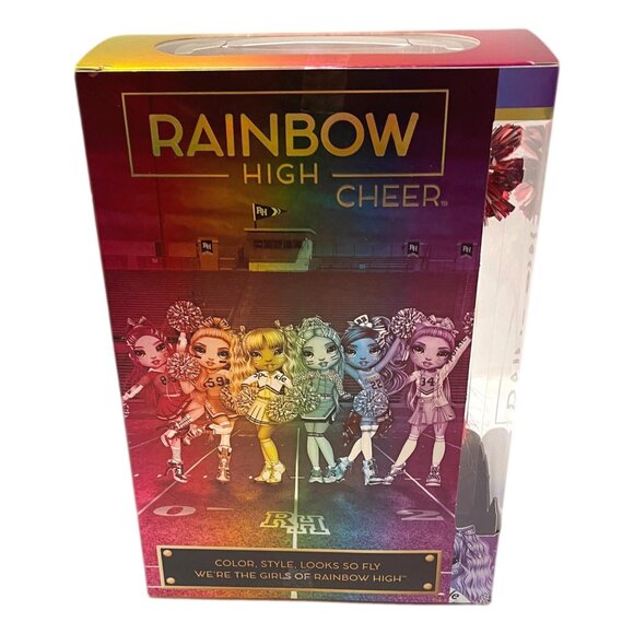 Ruby Anderson Rainbow High Red Cheer Pom Fashion Doll 10 in MGA New Sealed - Picture 2 of 5